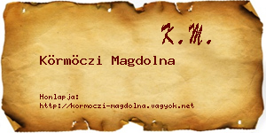 Körmöczi Magdolna névjegykártya